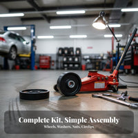 Floor Jack Replacement Wheel Thickened Design Jack Replacement Wheel Strong Load Capacity Heavy Duty Swivel Caster