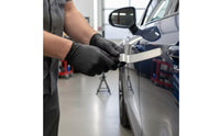 Stainless Steel Tapping Board with Textured Handle Handheld Tapping Board Brushed-Metal for Auto Mechanics, Garage