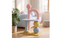 Cat Climbing Tree with Scratching Posts Stable Cat Climbing Furniture to Assemble for Living Room