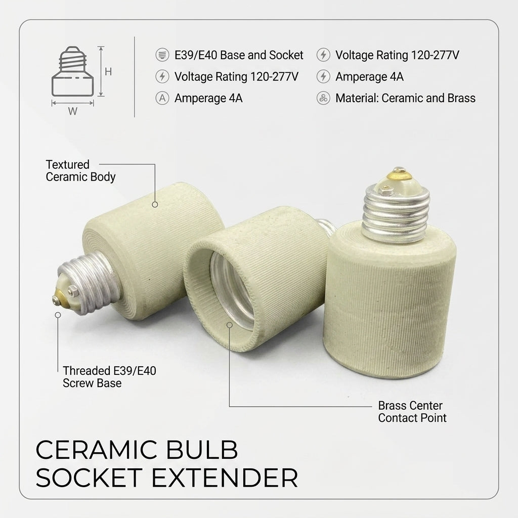 Ceiling Lighting for Garage and Workshop Lighting, E27 Lamp Light Fitting with Bulb Holder, Heat Resistant Ceramic Porcelain (141 characters)