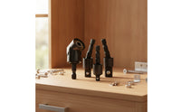 3 Pieces Angled Screwdriver Socket Adapter Light to Medium Duty Hex Shank Adapter with Rotating Joint for DIYers