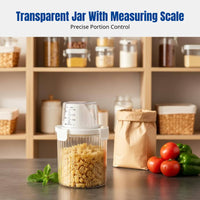 Food Grade Airtight Storage Container, Round Cereal Dispenser, Moisture-Resistant Kitchen Flour Rice Bin, Multi-Purpose