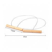 Wire Clay with Wooden Handles Ergonomic for Potters, Sculptors