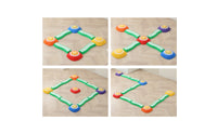 9 Pieces Stepping Stones with Balance Beams Light-up  Balance Set Musical Stepping  Young Children, Kids, Playroom, Home
