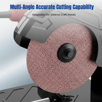 Steel Cutting Machine, 180 Model, High Precision, 220V, Multi-Function Metal and Wood Cutter for Home Use