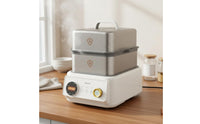 3-Tier Electric Food Steamer Large Capacity Stainless Steel Electric Steamer   Cooking Equipment for Families, Dorm Room