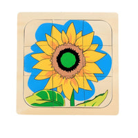 Cartoon Theme Creature Growth Activity Set Early Learning Montessori Creature Activity Set Preschool Education Multilayer Wooden Jigsaw Cognitive Development for Preschoolers, Kids, Toddlers, Classroom, Daycare