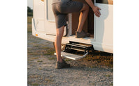 Manual RV Step Foldable Folding Recreational Vehicle Stairs Heavy Duty Vehicle Accessory