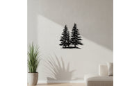 Metal Conifer Wall Hanging Tree Wall Rustic cabinInspired Metal Conifer Wall Hanging Tree Wall Decor Rustic for Living Room, Entryway