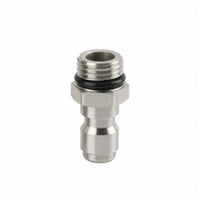 2 Pieces Stainless Steel Pressure Washer Connector Heavy Duty M14x1.5 Male Female Connector Kit Ball Lock Design