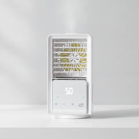 Water-Based Air Chiller with Water Tank Portable Desktop Air Chiller Oscillating Cooling Fan for Office