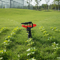 Even Water Distribution Rocker Arm Sprinkler Wide Coverage Adjustable Rocker Nozzle Long Range Spray Plastic Pulsating Sprinkler Easy Installation for Farmers, Landscapers, Agriculture, Greenhouse, Dust Suppression, Rooftop Cooling