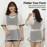 Swimsuits for Women Featuring a Modest Three-Piece Set for Water Sports, Stylish Tankini with a Padded Bra for Support