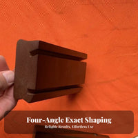 Professional Grade Fret End Beveling File Includes Cleaning Brush 4 Angle Fret File for Luthiers, Musicians, Fretwork, Workshop, Home Studio