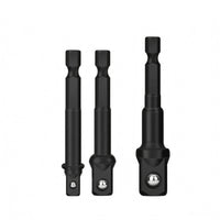 3 Pieces Oxidized Finish 1/2 Socket Adapter Cr-V Steel 3/8 Socket Adapter Heat-Treated Power Tool Accessory Forged for Electric Power Tools, Screwdrivers