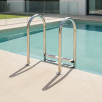 brineWater Ready 3-Step Pool Ladder Non-Slip Stainless Steel Pool Ladder Rustproof Rust Resistant for Swimming Pools