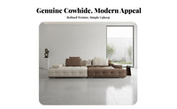 Straight Line Sectional Sofa Italian Minimalist Design Living Room Furniture Light Luxury Aesthetic Couch for Young Adults, Home, Lounge Area, Bedroom