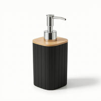 Ribbed Soap Dispenser Minimalist Soap Dispenser with Pump Sturdy Container Eco-Friendly for Kitchen
