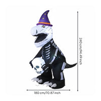 Halloween Dinosaur Inflatable Giant Outdoor Decoration for Homeowners, Yard, Garden