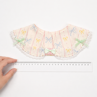 Cat Bib, Dog Bandana, Pet Scarf, M Size, Cream Color, 25cm Neck Circumference, Snap Closure