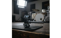 Bass Drum Tom Holder Heavy Duty Tom Drum Holder Chrome for Drummers, Music Practice, Studio Audio Production, Stage Performance
