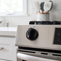 Gas Cooktop Knob Black Gas Cooker Knob Rotary for Homeowners, Repair Technicians