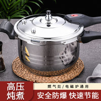 Commercial Stainless Steel Pressure Cooker for Gas and Induction