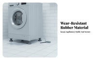 4 Pieces Rubber Adjustable Support Pad Strong and Stable Washing Machine Stand for Kitchen
