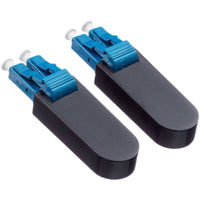 Shielded Fiber Optical Loopback Adapter with Dust Caps Reusable Duplex LC Loopback Device Easy to Use Compact for Network Technicians, Bench Testing