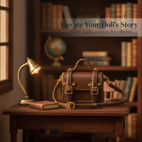 Miniature School Style Crossbody Bag for OB11 1/6 BJD Cotton Dolls