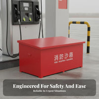 Firefighting Sand Container Heavy Duty Fire Sand Box Multipurpose Equipment for Gas Station Workers, Ship Crew, Ships, Factories, Warehouses