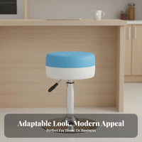 With supportrest fluffyShaped Caster Stool 360-Degree rotating casters Lowsilhouette rolling Seat Modern Minimalist aesthetic Household Furniture Padded padding for Children, Cleaners, Living Room, Entryway, Bedroom, removeice