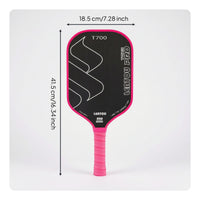 Hot Pressed Carbon Fiber Pickleball Paddle Extended Pickleball Paddle Lightweight Sporting Goods Non-Slip for Adults