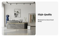 L-Shaped Reception Desk Spacious Countertop Company Checkout Counter Sturdy and Sturdy Corner Ier Stand for Receptionists, Salon Owners
