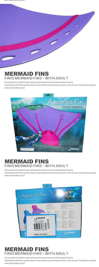 Finis Aquarius Monofin 美人鱼训练脚蹼 36-43码 成人款