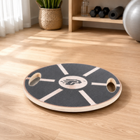 Balance Board for Gym Goers White Round Non-Slip Surface 250kg Wobble Board
