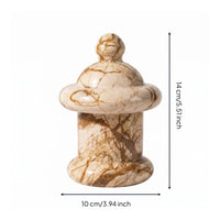 Marble Jar Cylindrical Jar Wider Base Marble