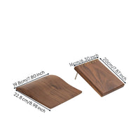 Walnut Jewelry Display Board Refined Surface Necklace Display Board Elegant Showcase Walnut Wood Jewelry Tray for Market Stall