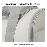Large Capacity Breathable Mesh Cat Bag Lightweight Shoulder Strap Dog Carrier Easy to Clean Mesh Dog Travel Bag Sturdy Frame for Vet Visits
