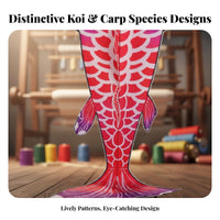 Koi Kite Easy to Fly in Light Wind Large Koi Kite Vibrant Colors