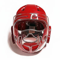 Taekwondo Sparring Helmet Impact-Resistant Full Face Guarding Headgear Customizable Fit Karate Training Helmet for Beginners, Trainees