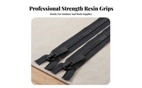 Self-Locking Two-Way Chunky Zipper Heavy-Duty Slide Fastener Long-Lasting Garment Accessory Effortless Operation for Crafters, DIY Enthusiasts, Manufacturers, Clothing, Tents, Home Textiles, Crafting