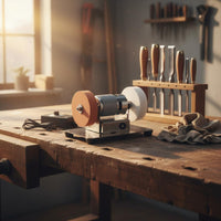 Adjustable Speed Mini Electric Bench Grinder Multi-Functional Desktop Sharpening Machine Compact Size Power Tool Good Heat Dissipation for Workshop