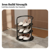 Space-Saving Multi-Layer Shoe Rack Easy Assembly Narrow Shoe Stand Sturdy Frame Anti-Rust for Students, Apartment Dwellers, Homeowners, Entryway, Small Areas, Hallway, Dorm Room