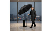 Windproof Umbrella with Automatic Open Oversized Umbrella with Double Canopy Sturdy Portable for Commuters, Rainy Days