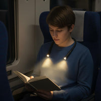 USB Rechargeable Neck Light Adjustable Lighting Lightweight for Study, Students