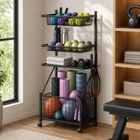 sports equipment storage rack