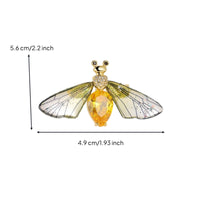 Bee Brooch Pin Sparkling Bee Brooch Pin Glittering Accessory Delicate for Women, Parties, Weddings