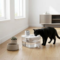 2.5 L Multiple Filtration Feline Water Fountain Ultra Quiet Sensor Water Dispenser for Cats