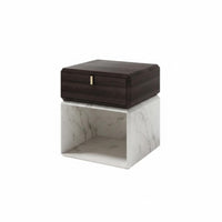 Round Fluted Nightstand Modern design Bedside Cabinet Luxury Aesthetic for Adults